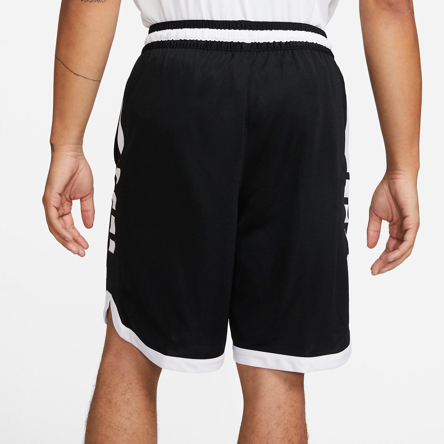 Image of Nike Elite Stripe Basketball Short Loose fit 'Black White' DD0563-010