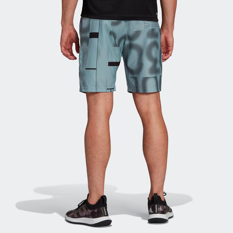 Gerade geschnittene Shorts mit Farbblock-Print für Herren von adidas in Blau HB9085