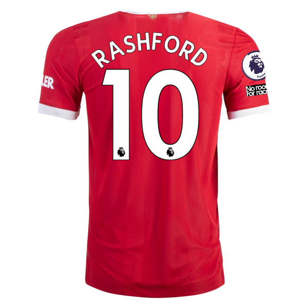 adidas Authentic Manchester United Marcus Rashford Home Jersey w/ EPL + No Room