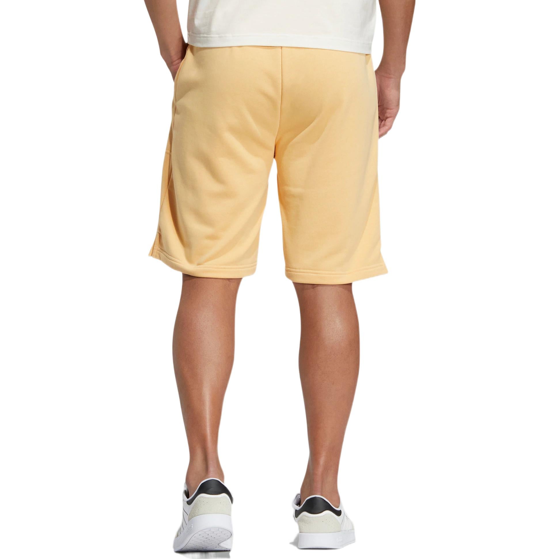 Image of adidas neo Solid Color Lacing Casual Straight Shorts Unisex Yellow HS6825