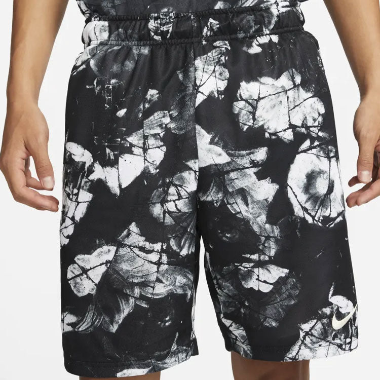 Men's Nike Pattern Printing Sports Shorts Black DQ4807-010