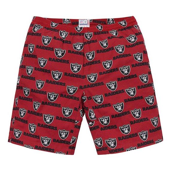 Supreme SS19 x NFL Raiders 47 Twill Short Crossover Shorts Unisex Red SUP-SS19-1