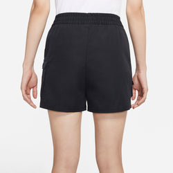 Image of (WMNS) Nike Sportswear Swoosh Sports Running Multiple Pockets Woven Shorts Black