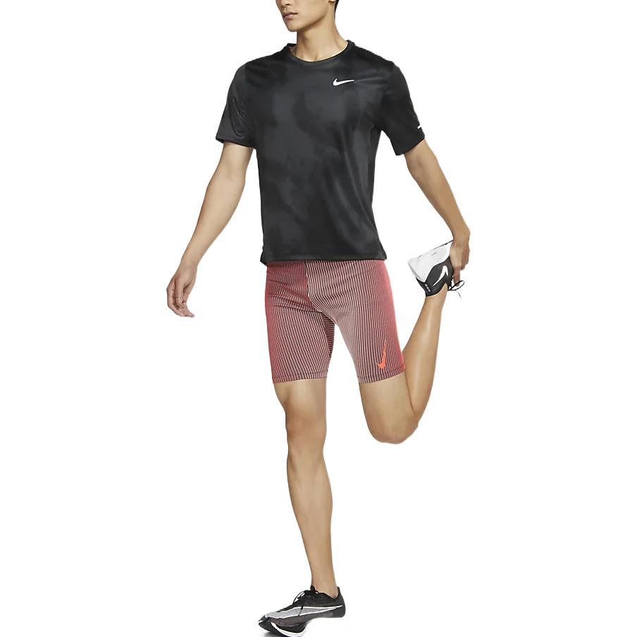 Image of Men's Nike AeroSwift Stripe Breathable Running Sports Tight Gym Shorts Bright De