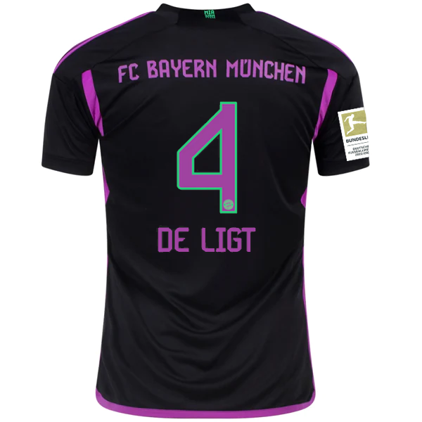 adidas Bayern Munich Matthijs de Ligt Away Jersey w/ Bundesliga Champions Patch