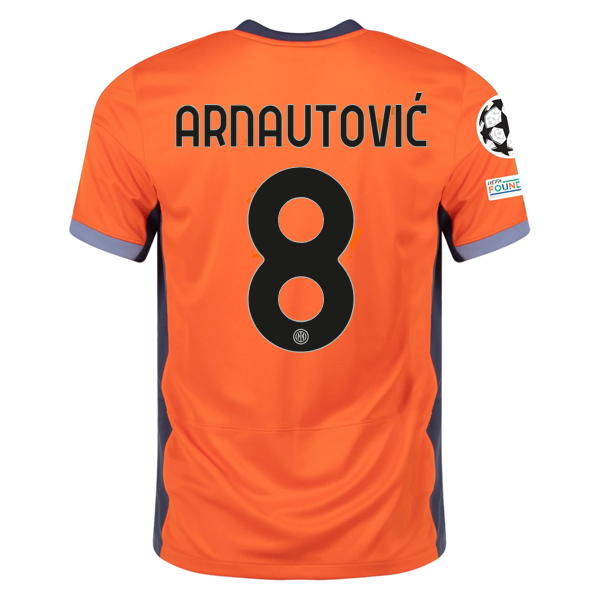 Nike Inter Milan Marko Arnautović Third Jersey w/ Champions League Patches 23/24