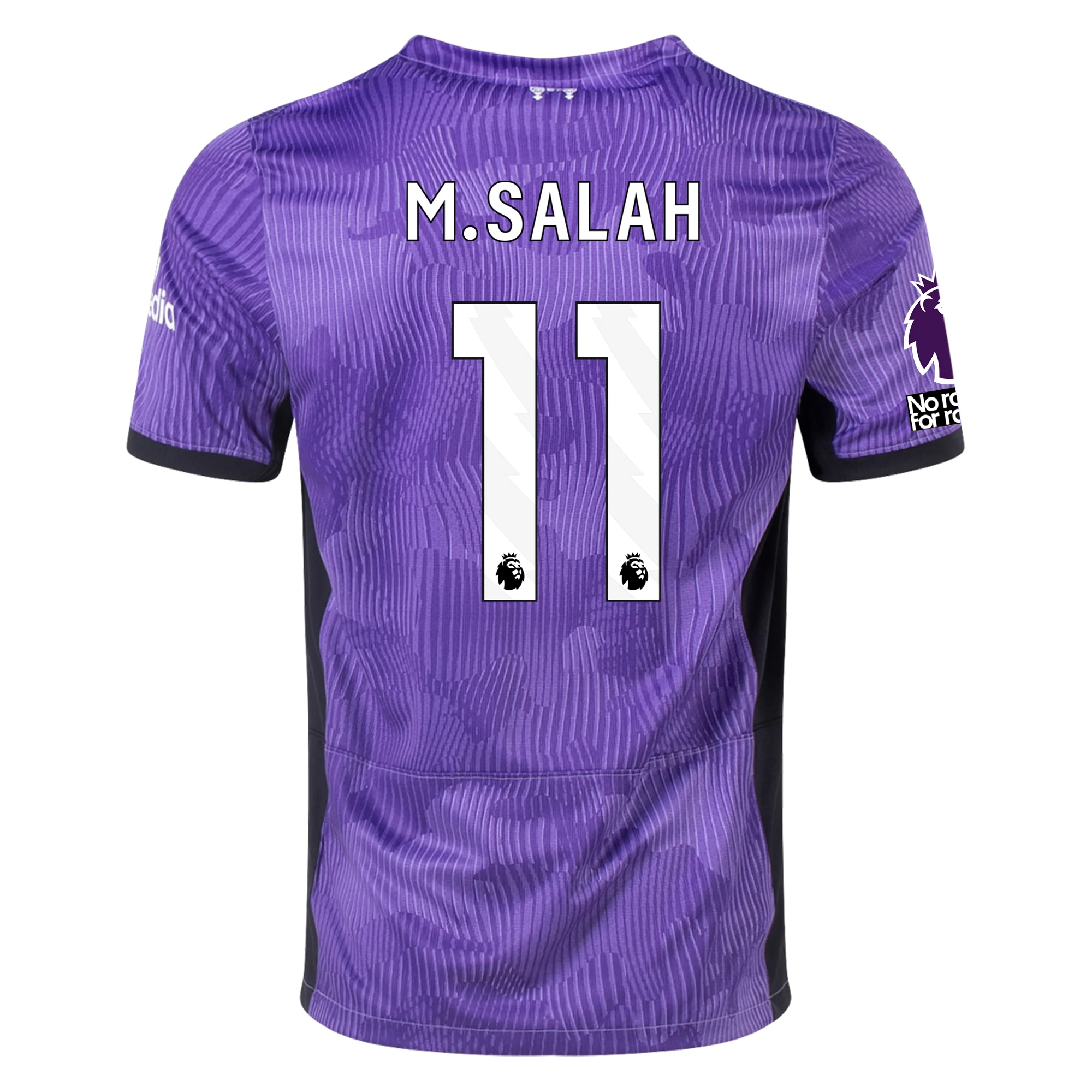 Image of Nike Liverpool Mohamad Salah Third Jersey w/ EPL + No Room For Racism Patches 23