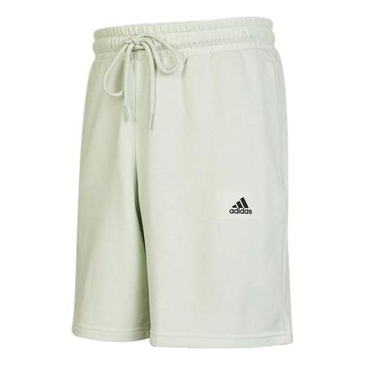 Gerade Shorts für Herren mit adidas Logo-Druckmuster und Kordelzug und elastischem Bund