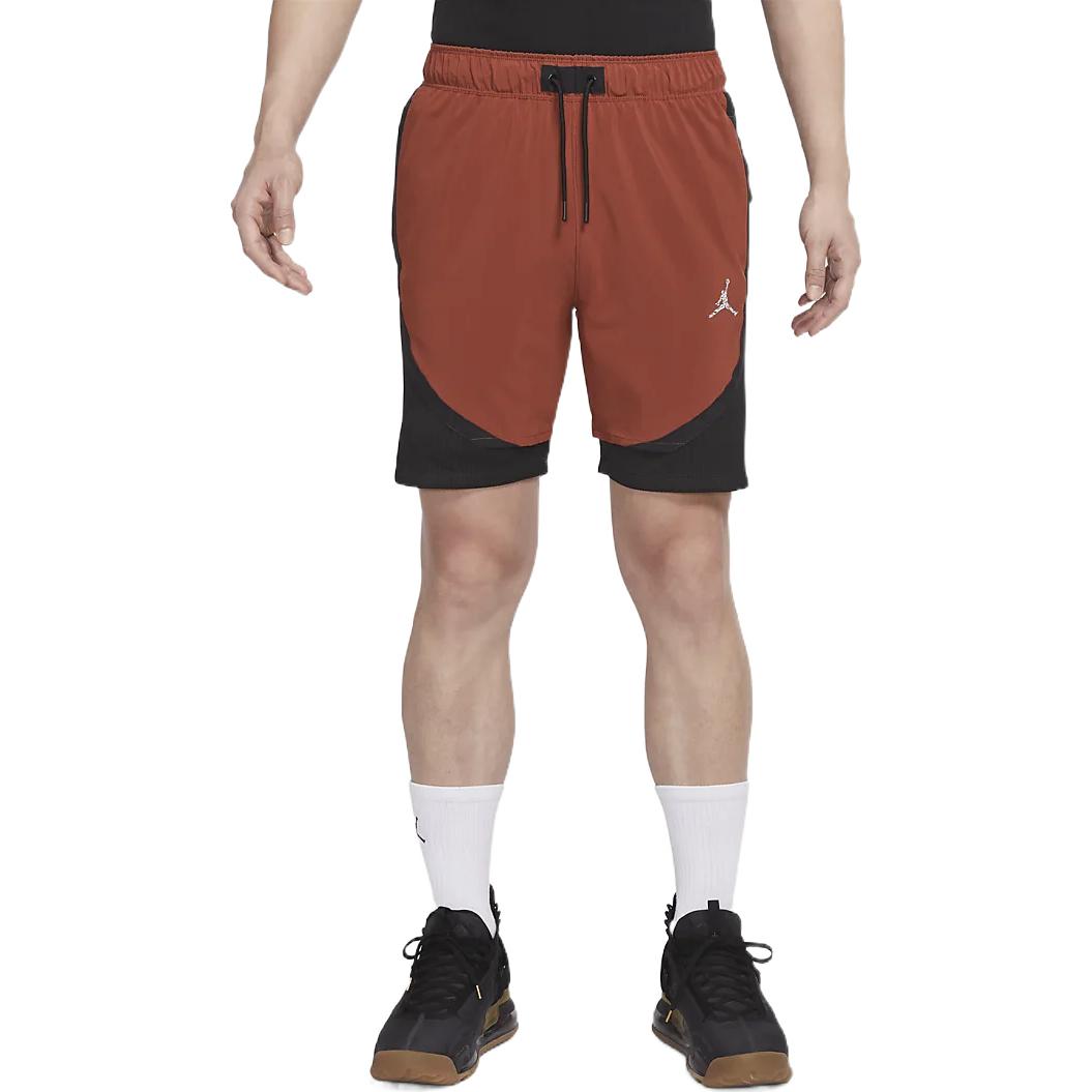 Men's Air Jordan Dri-FIT Reflective Logo Colorblock Casual Shorts Black DM1830-6