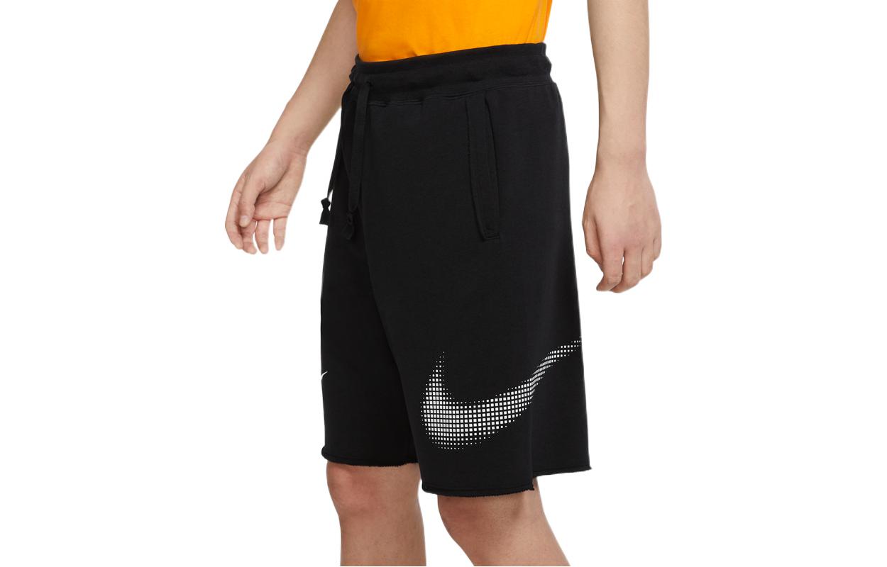 Nike Casual Sports Large Logo Printing Shorts Black DX6310-010