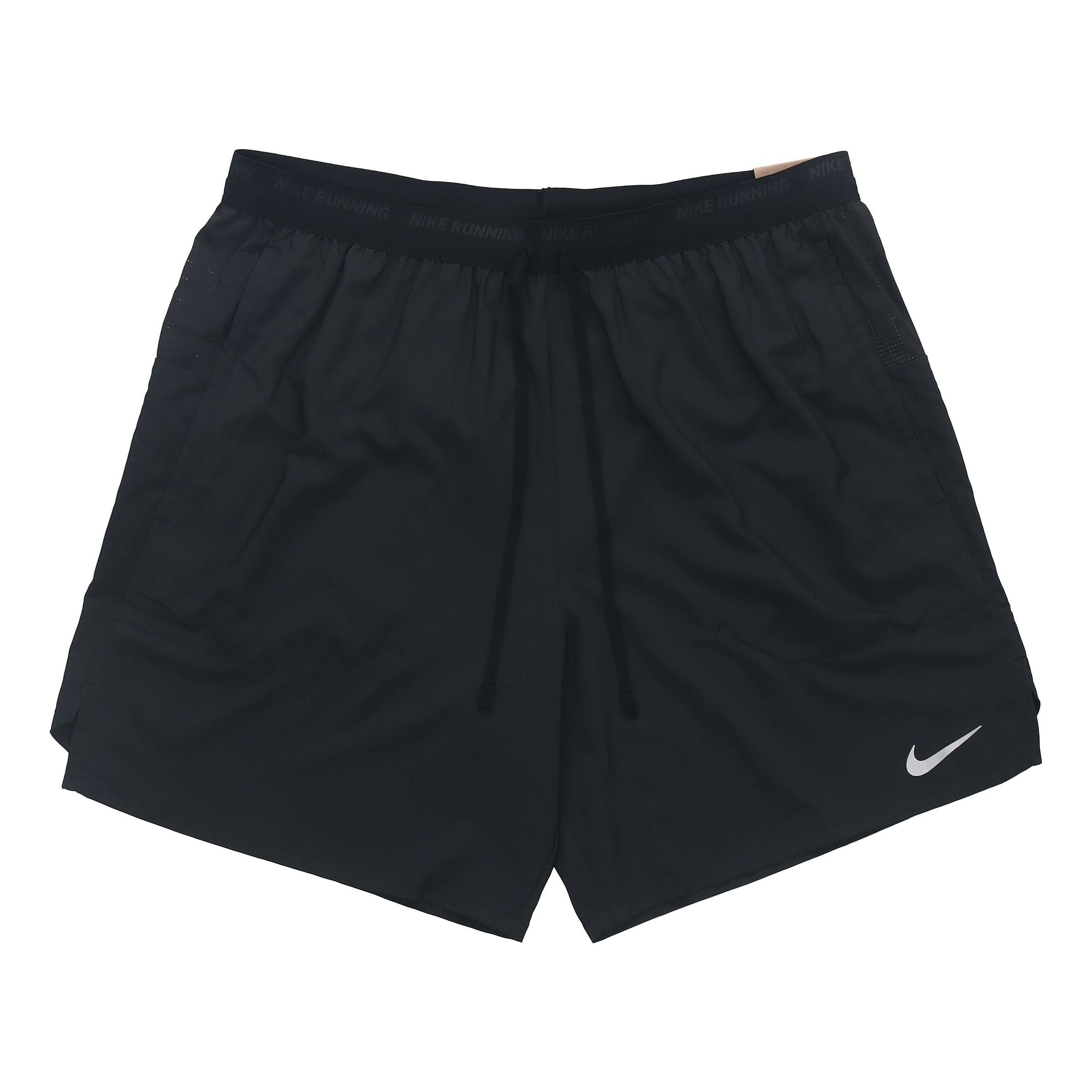 Image of Nike Dri-FIT Solid Color Logo Printing Straight Quick Dry Breathable Sports Shor