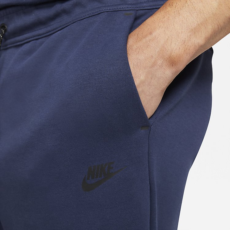Image of Nike Tech Fleece Shorts 'Midnight Navy' CU4503-410