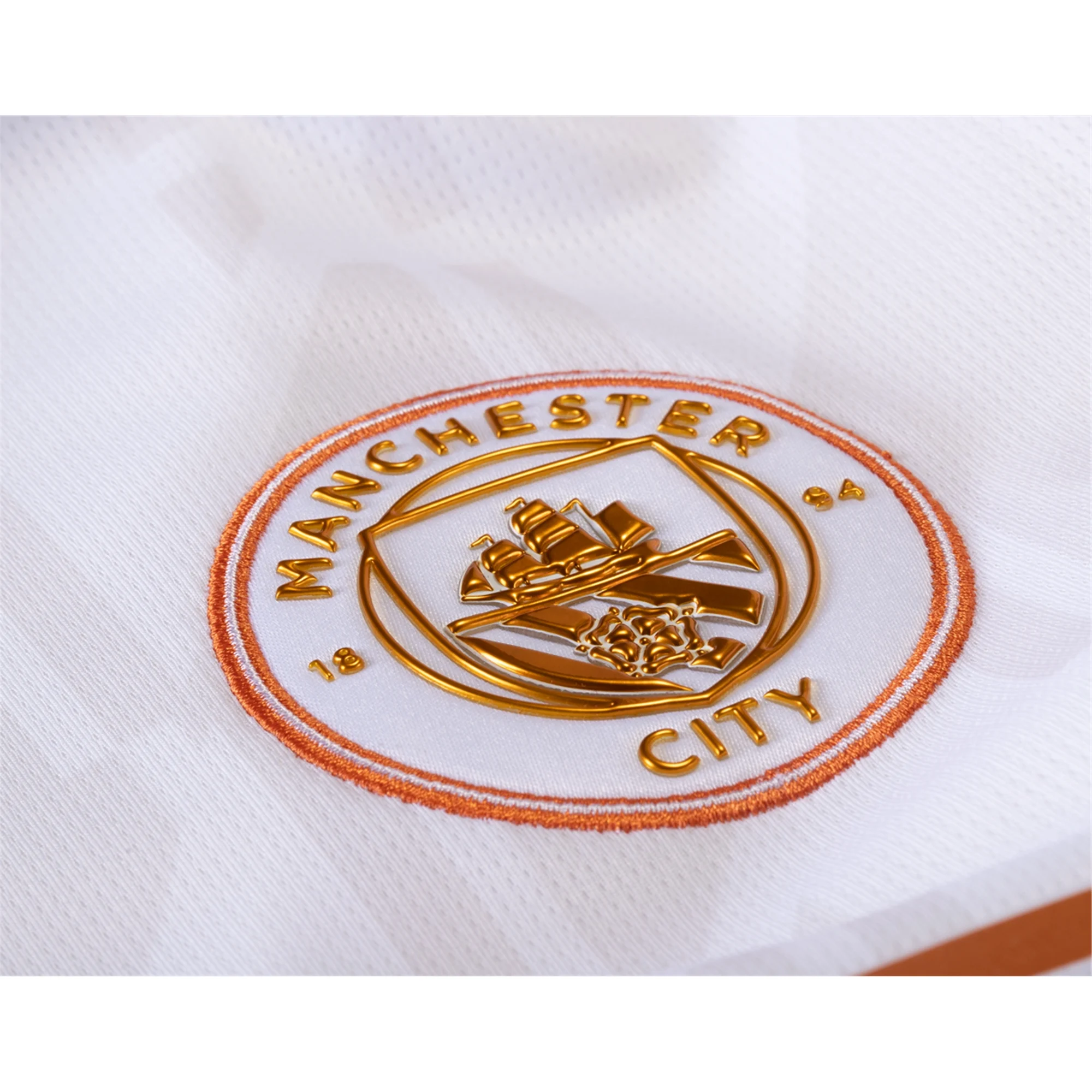 Image of Puma Manchester City Away Jersey 23/24 (Puma White/Aubergine)