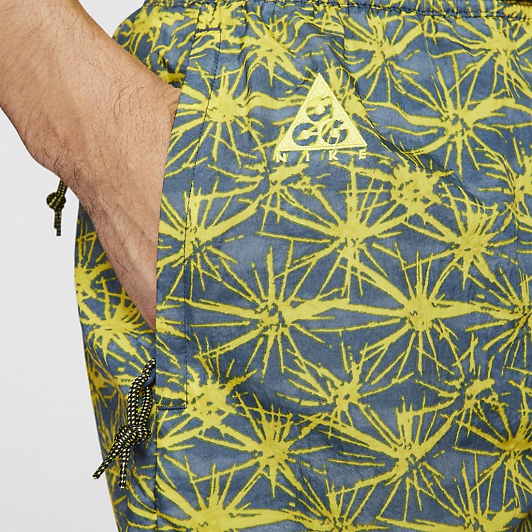 Image of Nike ACG AOP Woven Short 'Tour Yellow' CT2955-719