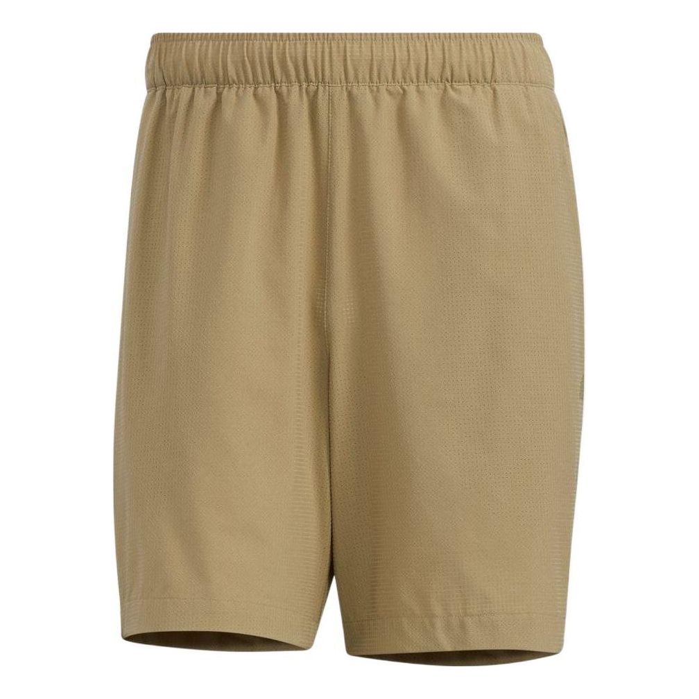 Image of adidas Solid Color Straight Casual Shorts Japanese Version Men's Olive HD0025