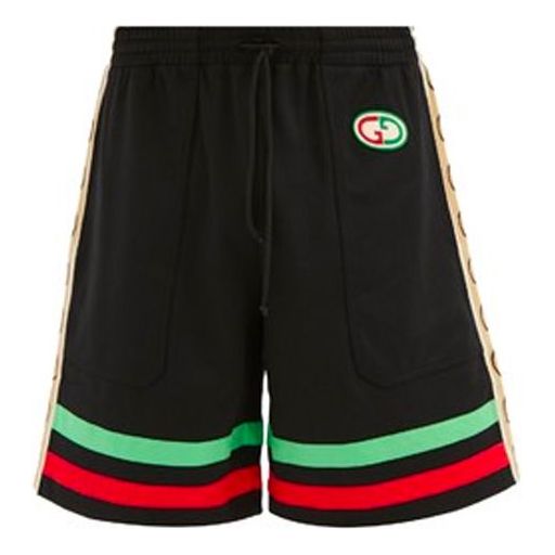 Image of GUCCI GG Stripe Shorts 'Black' 625344-XJCNQ-1082