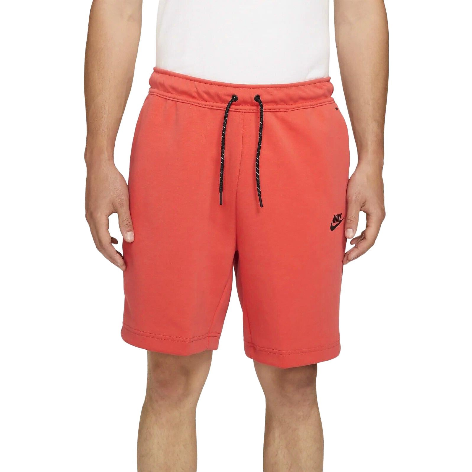 Image of Nike Sportswear Tech Fleece Revival Shorts 'Lobster Red' CU4503-605