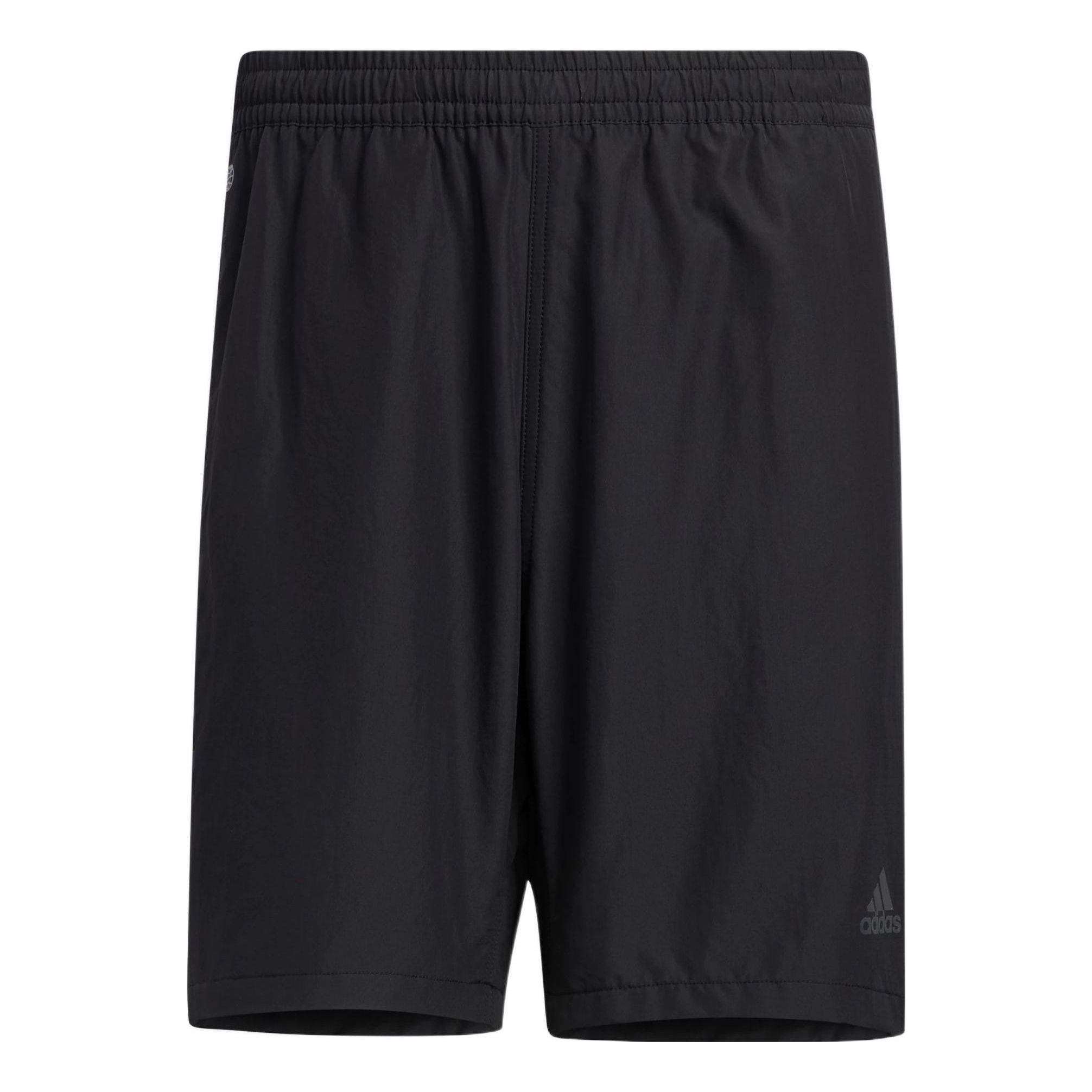 Image of Men's adidas Solid Color Logo Printing Sports Shorts Black HD0065