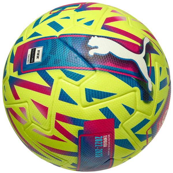 Puma Orbita La Liga FIFA Pro Official Match Ball (Lemon Tonic/Beetroot Purple)