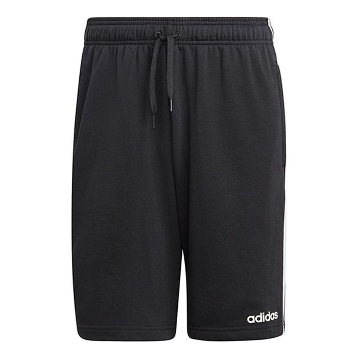 Image of adidas E 3s Shrt Ft Training Knit Casual Sports Shorts Black DU7830