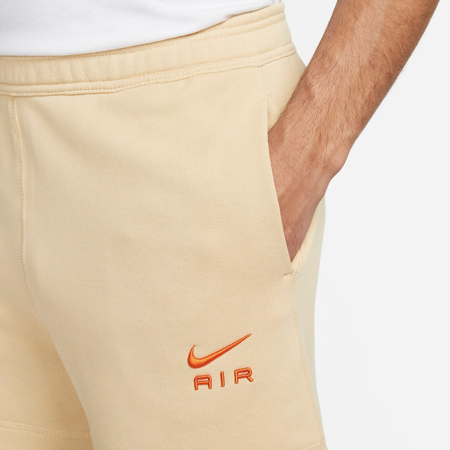 Image of Nike Sportswear Air French Terry Shorts 'Beige' DV9860-252