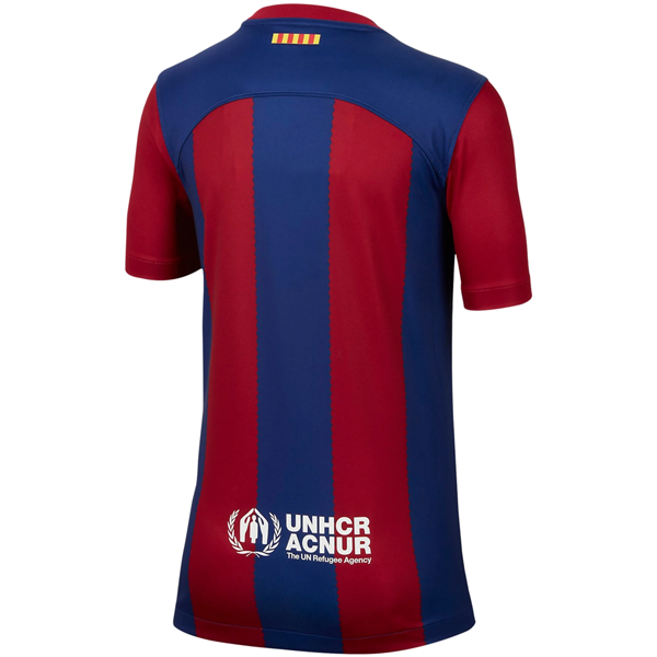 Image of Nike Youth Barcelona Home Jersey 23/24 (Deep royal Blue/Noble Red)