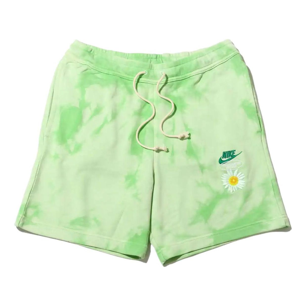 Image of Men's Nike SportswearFrench Terry Solid Color Logo Flowers Embroidered Casual Sh