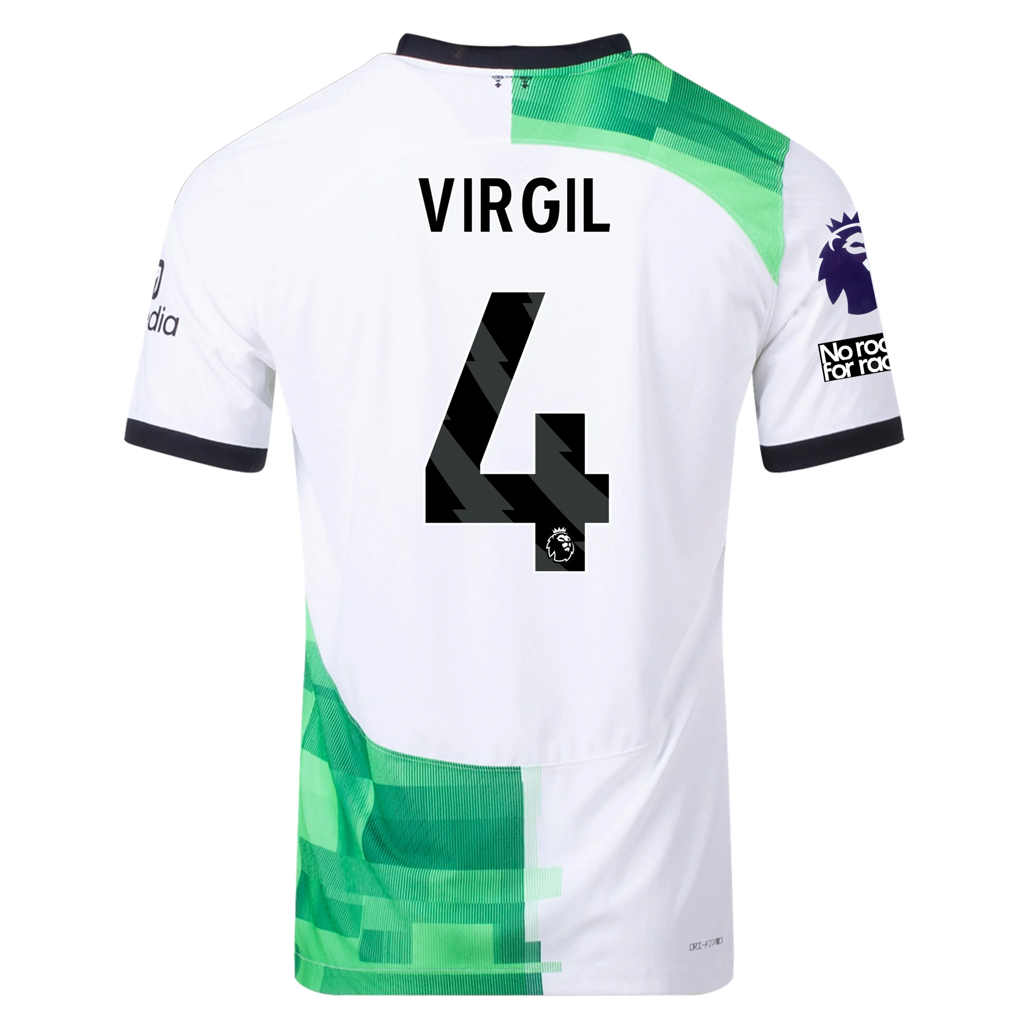 Image of Nike Liverpool Authentic Virgil Van Dijk Match Away Jersey w/ EPL + No Room For