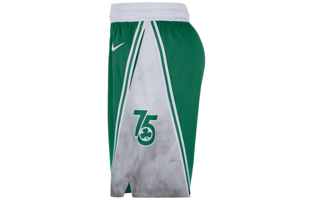 Men's Nike Boston Celtics Colorblock Straight Shorts Green DB4127-312