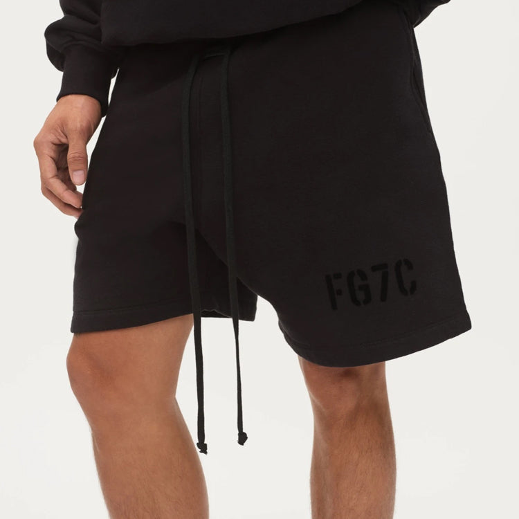 Image of Fear of God FG7C Sweatshort Black FG40-028FLC-001