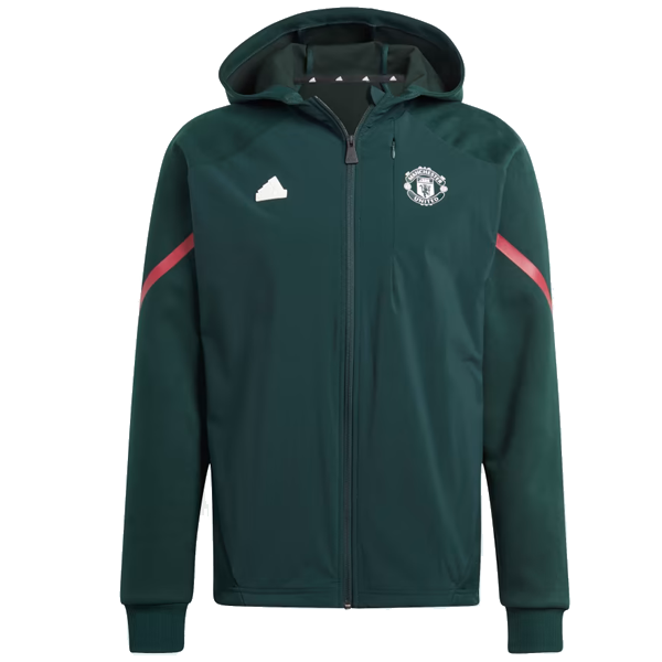 Image of adidas Manchester United D4GMD Full Zip Hoodie 23/24 (Green Night)