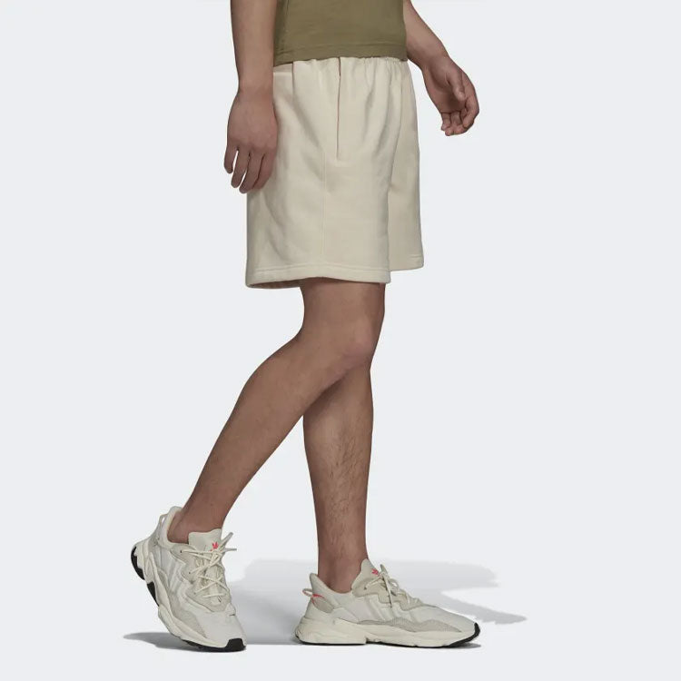 Image of Men's adidas originals FW22 Adicolor Trefoil Shorts Embroidered Logo Solid Color