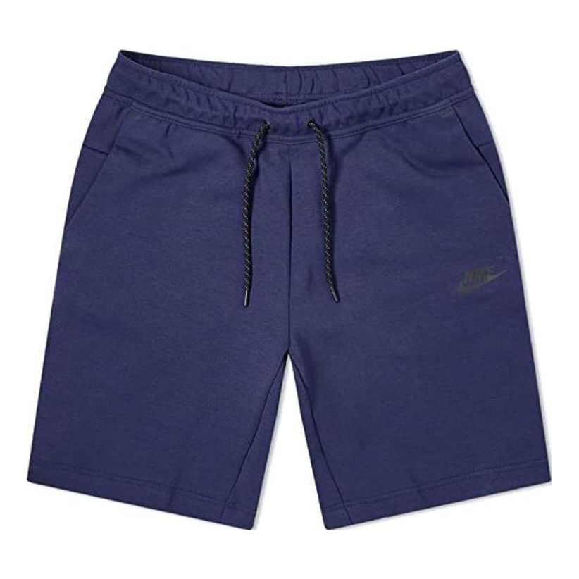 Image of Nike Tech Fleece Shorts 'Midnight Navy' CU4503-410