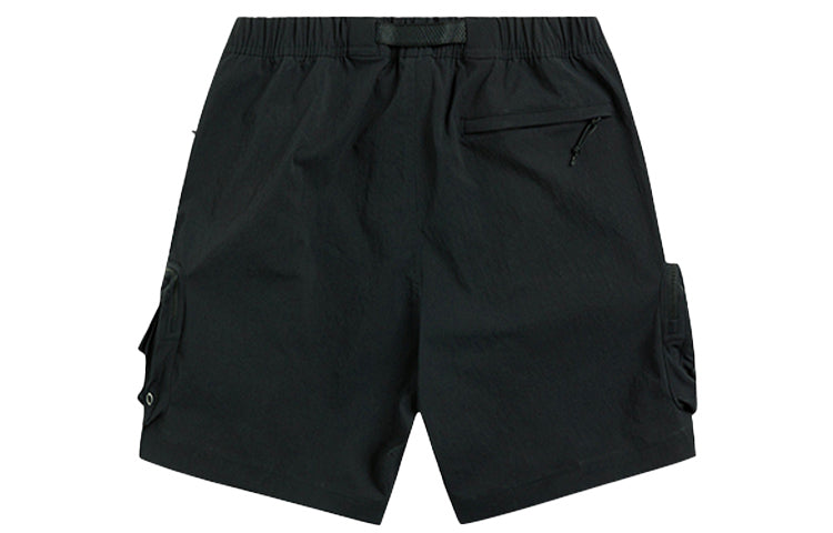 Image of Nike ACG Embroidered Logo Lacing waterproof Multiple Pockets Shorts Black DH8348