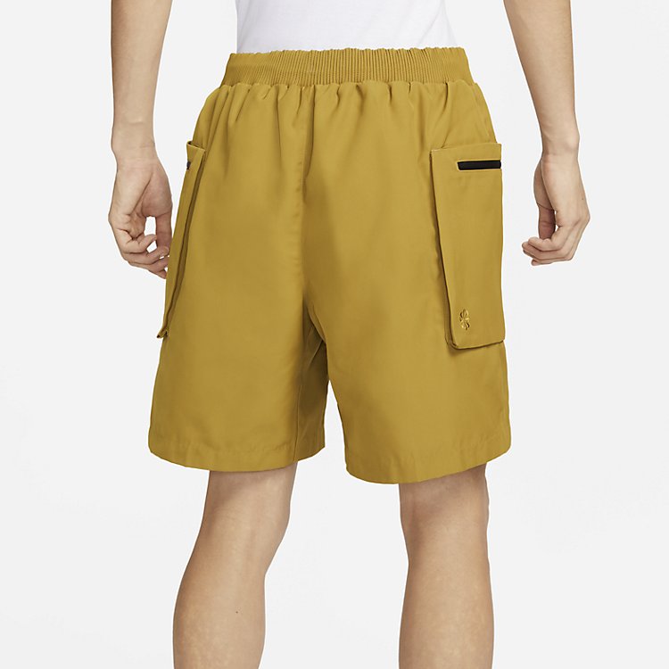 Image of Nike NSW Tech Pack Woven Utility Shorts 'Mustard Yellow' FB7529-716