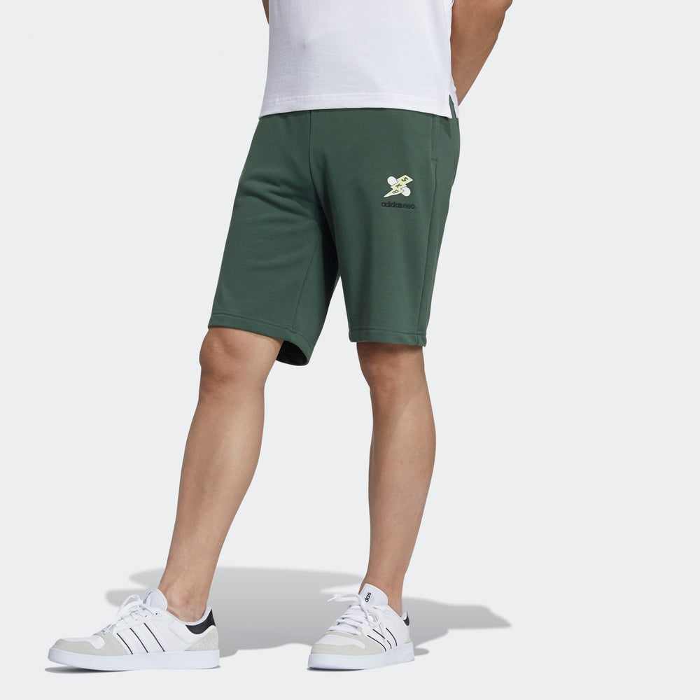 Image of adidas neo M Ss May Short1 Skateboard Casual Sports Shorts Green GP4791