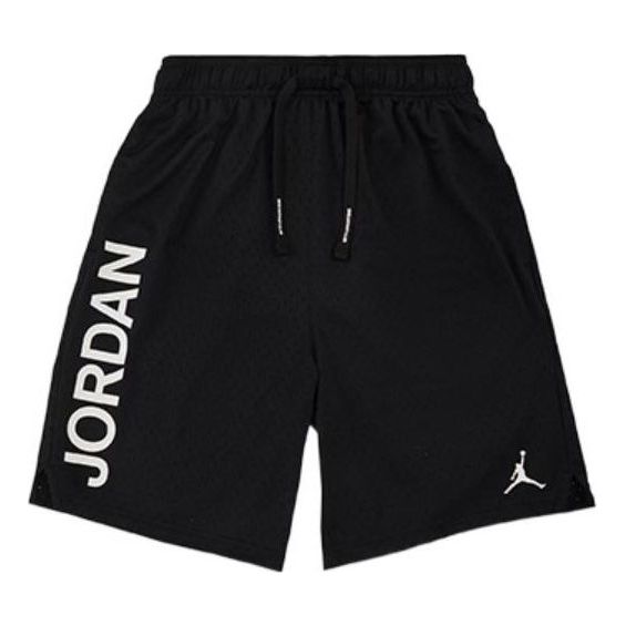 Image of Men's Air Jordan Alphabet Logo Printing Sports Shorts Black DV5030-010