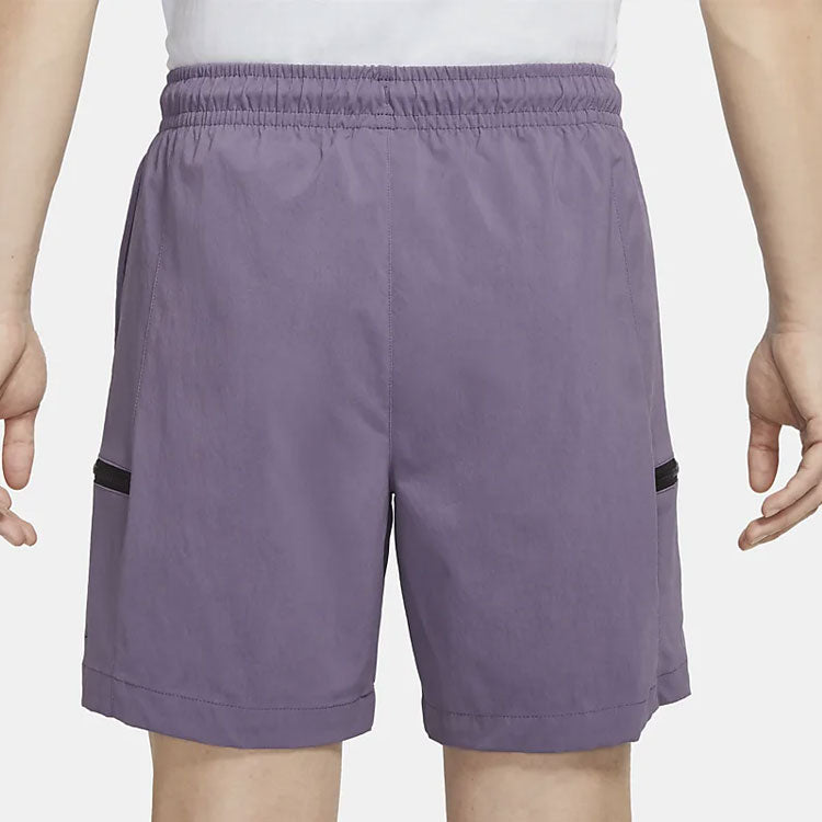 Air Jordan 23 Solid Color Casual Sports Shorts Purple DQ8086-553