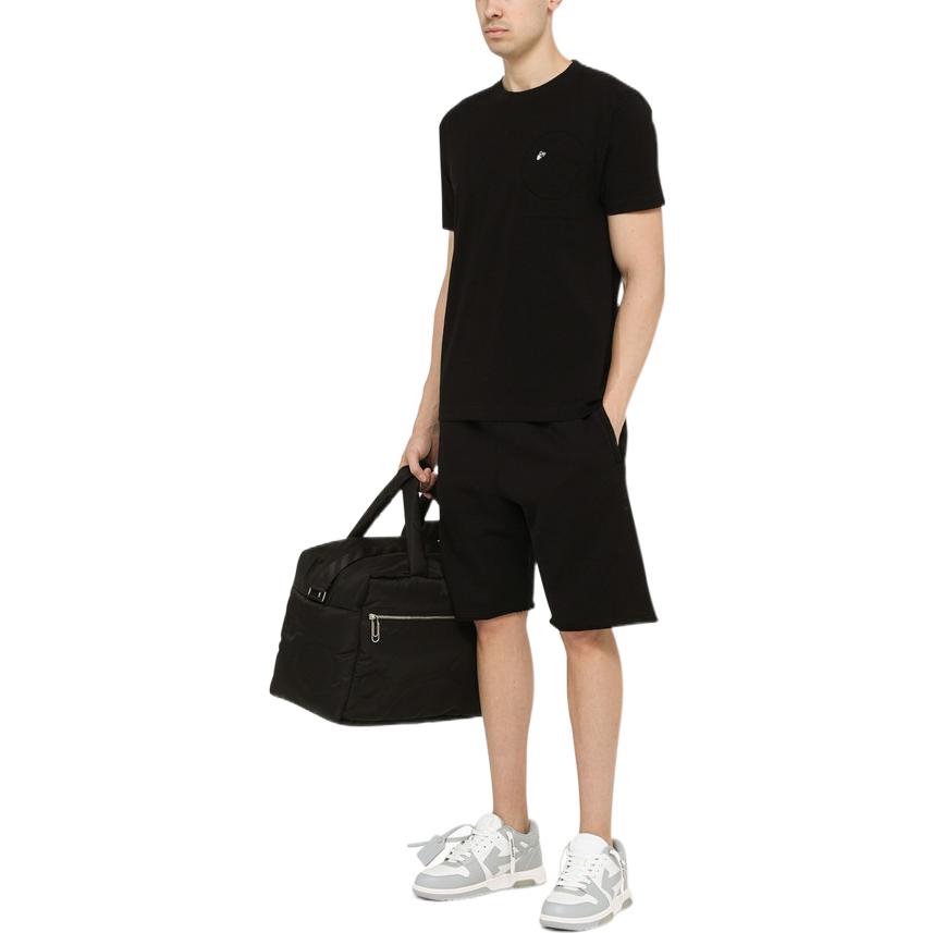 Men's OFF-WHITE SS22 Solid Color Shorts Version Black OMCI012C99FLE001DIAGPKT100
