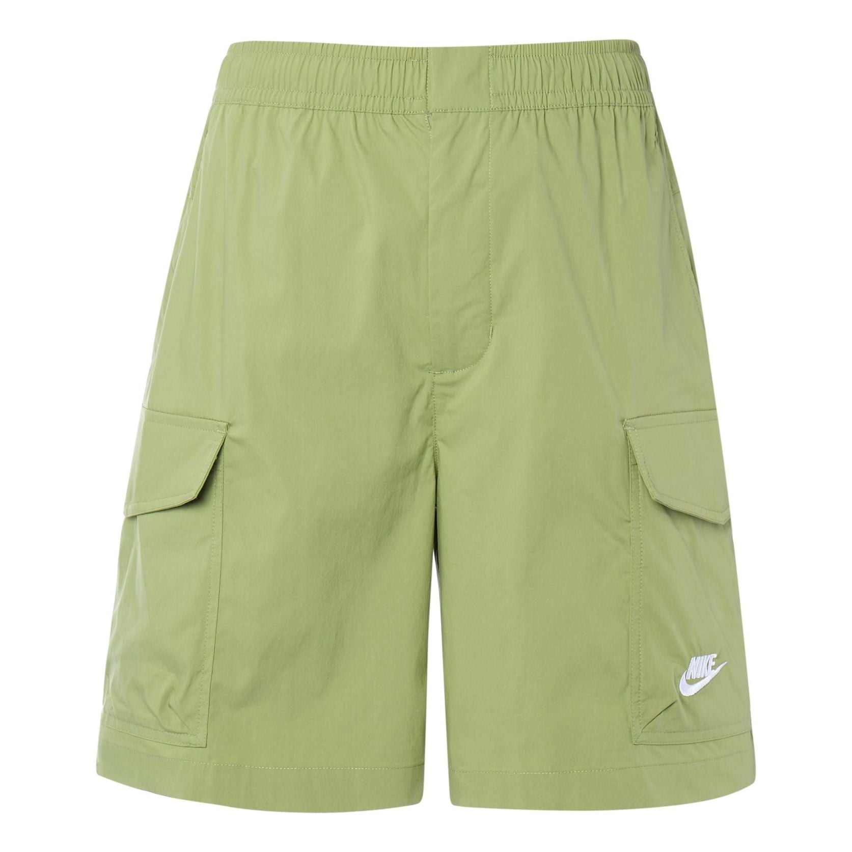 Image of Nike FW22 Einfarbige Cargo-Shorts mit Logostickerei Grün DM6834-334