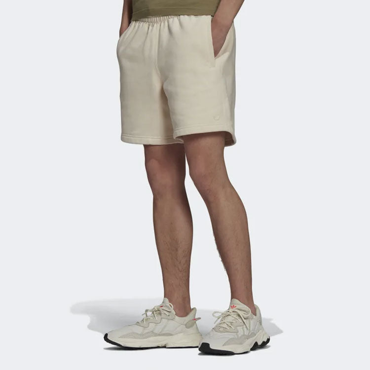 Image of Men's adidas originals FW22 Adicolor Trefoil Shorts Embroidered Logo Solid Color