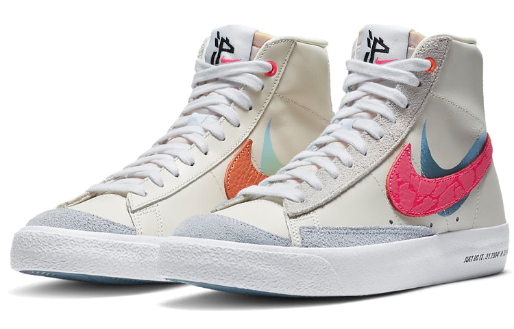 (WMNS) Nike Blazer Mid '77 'Cream Red Blue' DC0707-164