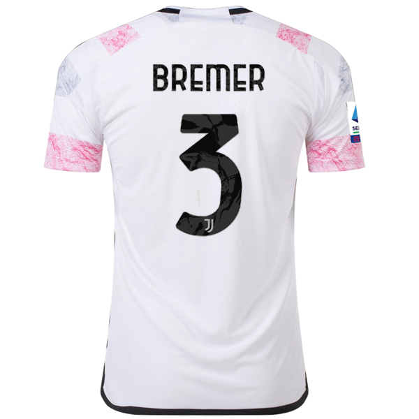 Image of adidas Juventus Bremer Away Jersey w/ Serie A 23/24 (White)