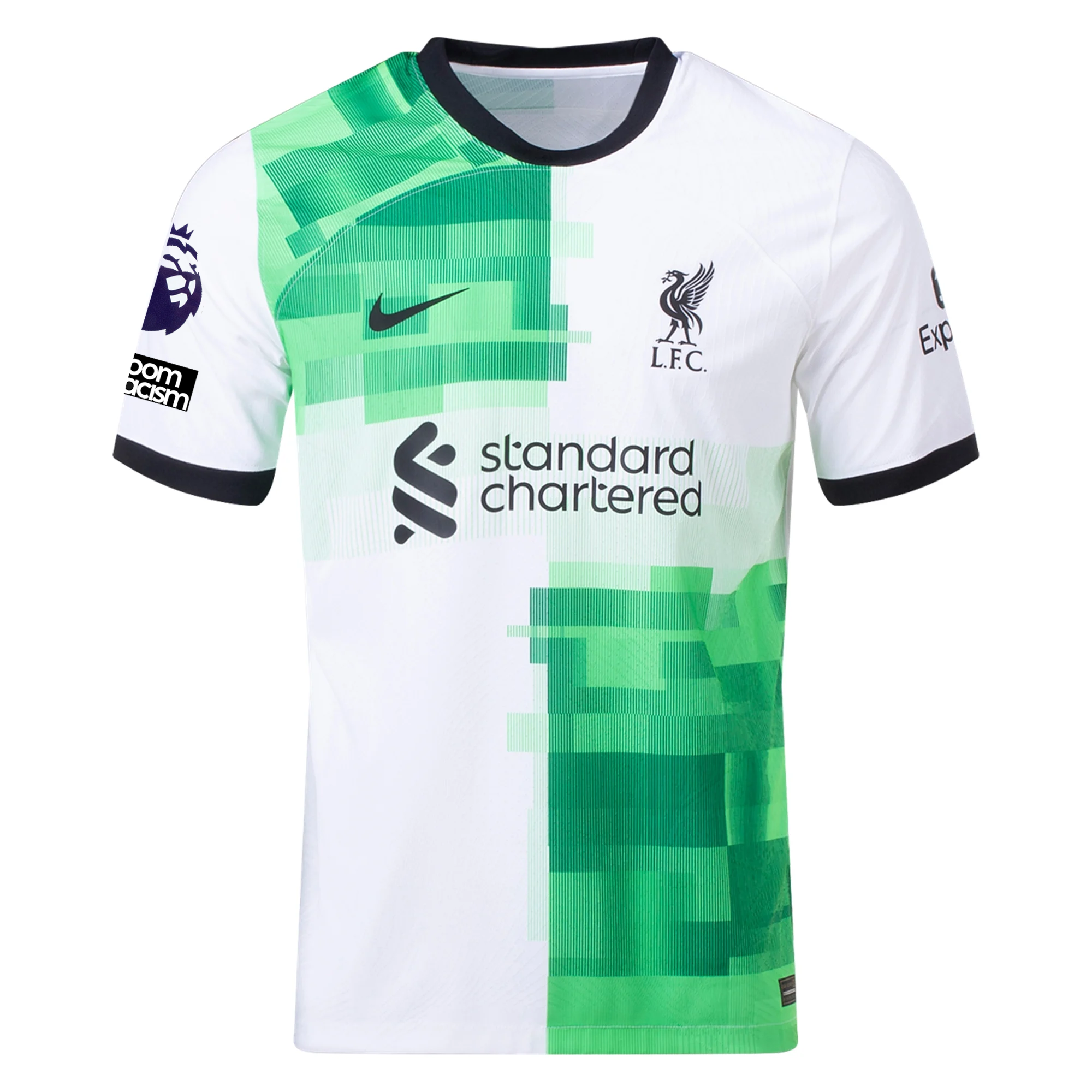 Image of Nike Liverpool Authentic Darwin Nunez Match Away Jersey w/ EPL + No Room For Rac