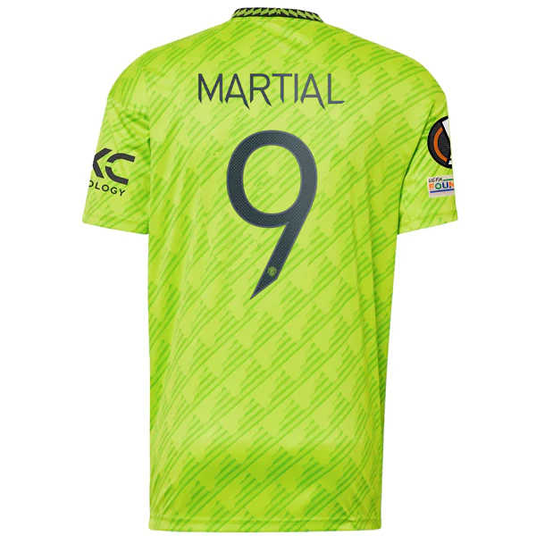 Image of adidas Manchester United Anthony Martial Third Jersey w/ Europa League Patches 2