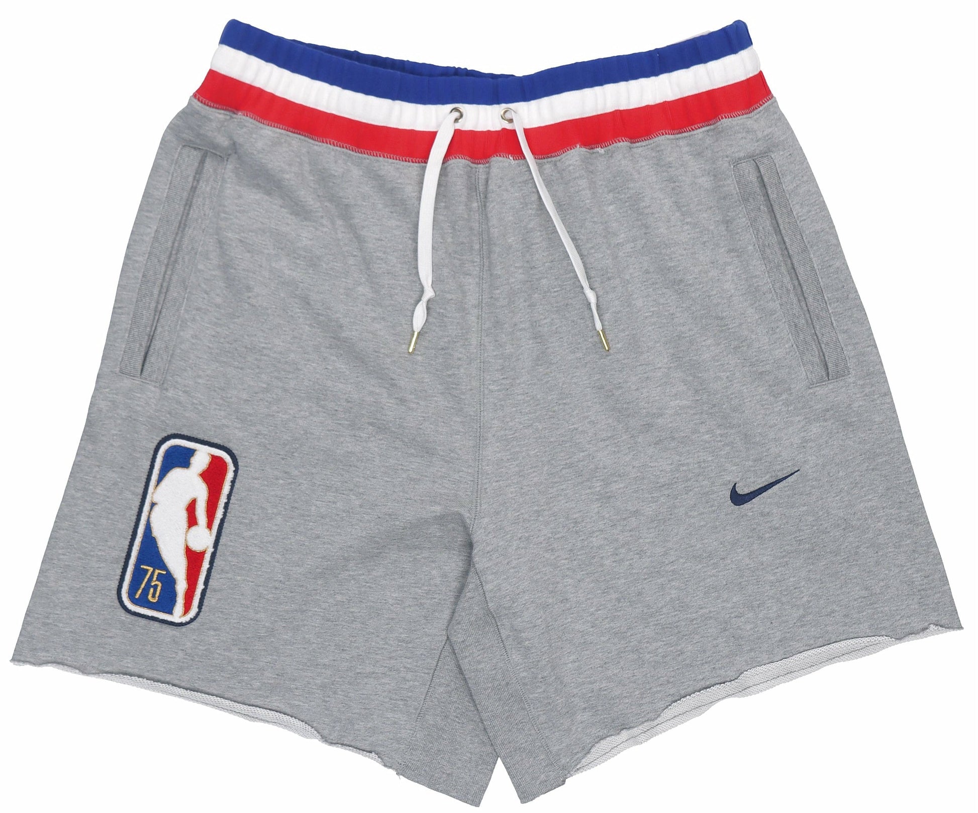 Nike NBA Team 31 Courtside Casual Breathable Basketball Sports Shorts light grey