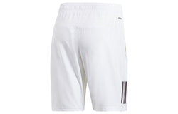 Image of adidas Club 3STR Short Tennis Sports Breathable Shorts Asia Edition White DP0302