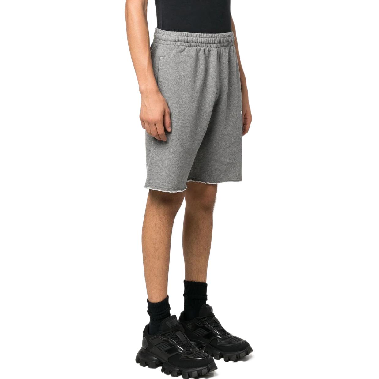 Image of Off-White logo-print Track Shorts 'Grey' OMCI006F22FLE0060801