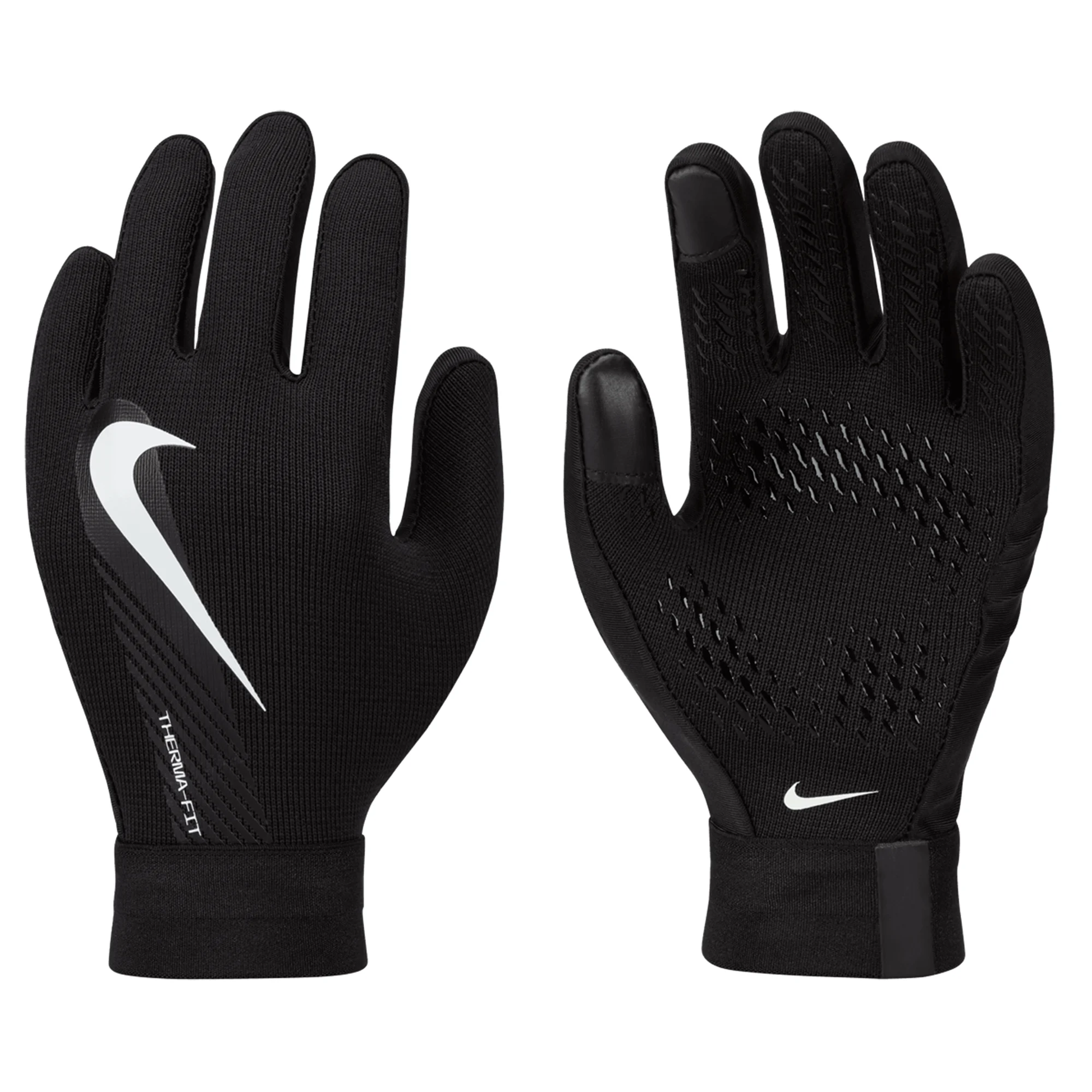 قفازات Nike Youth Therma Fit Academy Field Player (أسود/أبيض)