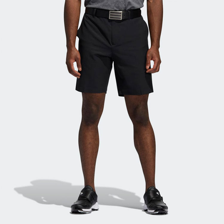 Men's adidas Logo Printing Straight Casual Solid Color Sports Shorts Black GL015